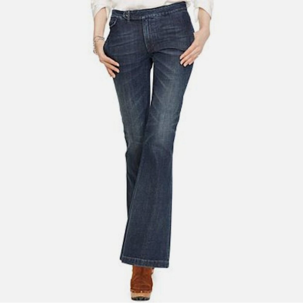 Polo Ralph Lauren Kaylin Wash Flared Leg Denim Jeans